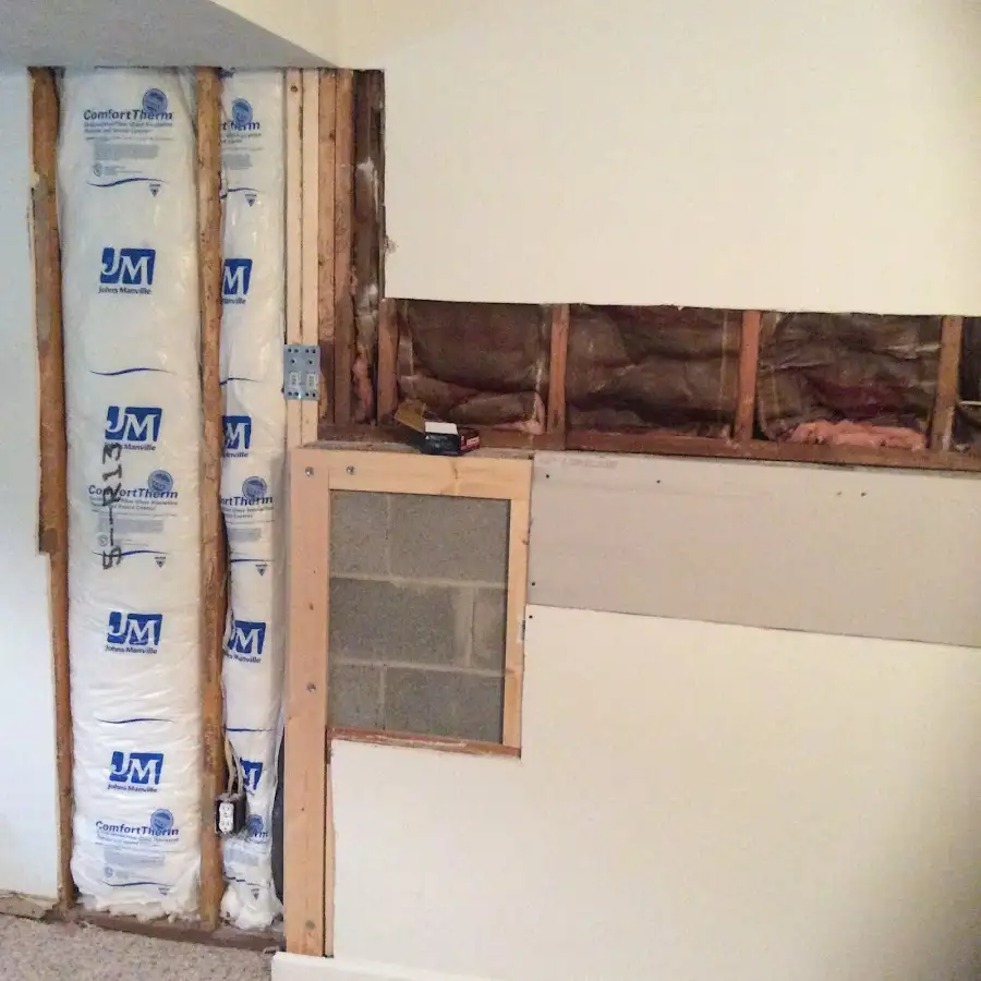 Wall insulation replacement during Contents Cleaning & Restoration in Beverly Hills